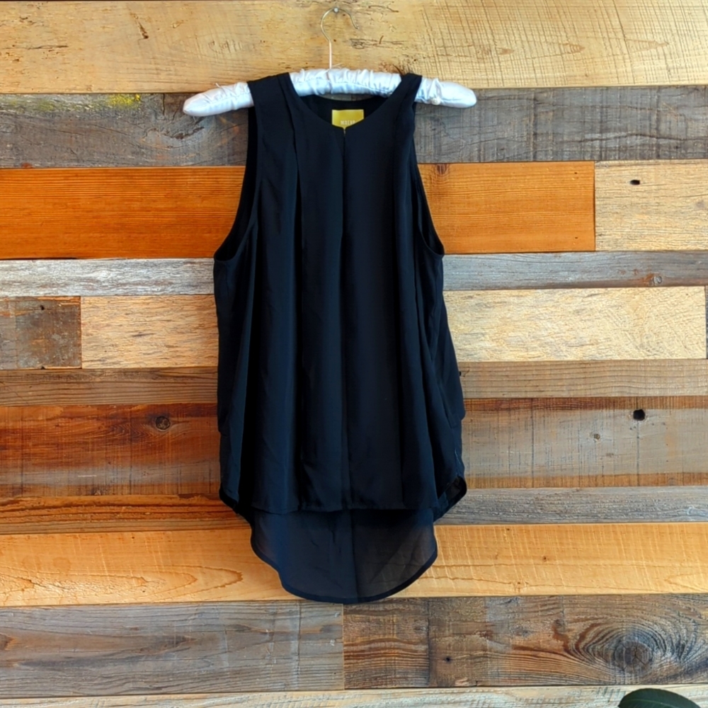 Anthropologie Maeve black tank blouse